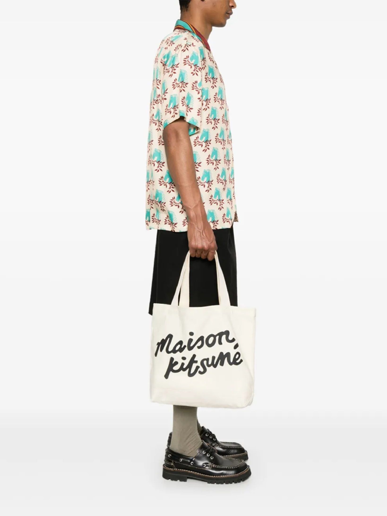 MAISON KITSUNE Handwriting Tote - SS25 Collection | 100